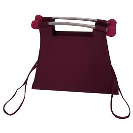 Autre Marque KLEINE TASCHE VON FORM TRAPEZE SCHULTER ODER HAND Bordeaux