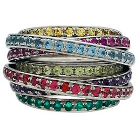 De Grisogono Ring, model "Allegra", colored stones. Other