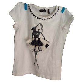 Ikks Mädchen T-Shirt Baumwolle Eggshell Aus weiß