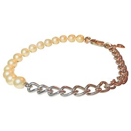 Girocollo Dolce & Gabbana Argento Bianco sporco