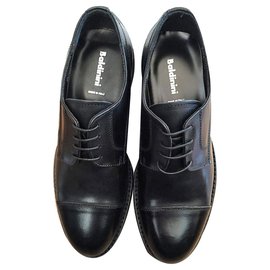 Autre Marque-Baldinini men's new lace up shoes-Black