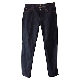 7 For All Mankind Jeans Blau Baumwolle Blau