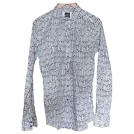 D&G shirt with rounded draws White