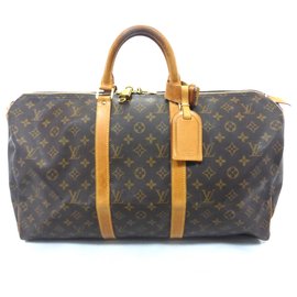 Louis Vuitton-keepall 50 MONOGRAMA-Castaño