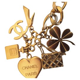 Chanel-Muy hermoso cinturón de Chanel-Dorado