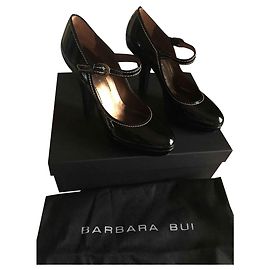 Barbara Bui BUI Babies Black Vernis Leather Heels Size 36 Black
