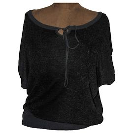 Diesel ärmelloser weiter Pullover schwarz dunkelgrau Schwarz Anthrazitgrau