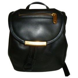 Marc by Marc Jacobs Black leather backpack Black