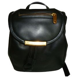 Marc by Marc Jacobs Mochila de cuero negro Negro