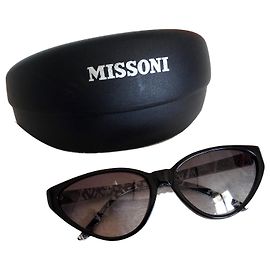 M Missoni Black Plastic Sunglasses Black