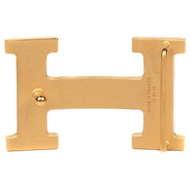 Hermès-Hermès belt buckle "Calender" bright gold, new condition!-Golden