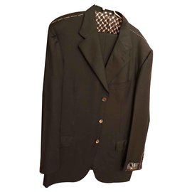 Autre Marque Dark blue wool suit size 54 Dark blue