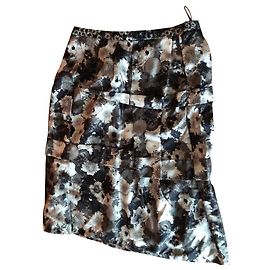 Jupe Louis Vuitton en soie multicolore Multicolore