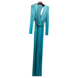 Versace-Robes-Turquoise