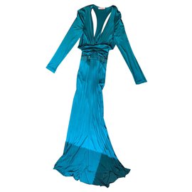 Versace-Robes-Turquoise