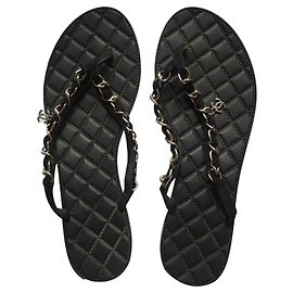 Chanel Sandals Black