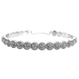 Pulseira Messika, modelo "Joy Diamond Halo", diamantes e ouro branco. Outro