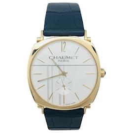 Chaumet-Chaumet watch model "Dandy" in yellow gold on leather.-Other
