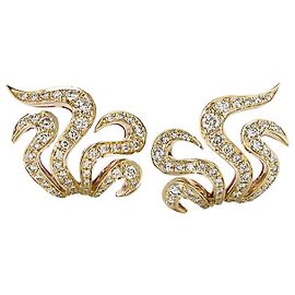 H Stern Boucles d'oreilles Stern modèle "Iris Pompylius" en or rose, diamants. Autre
