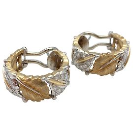 Orecchini Mario Buccellati in oro giallo e bianco, Diamants. Altro