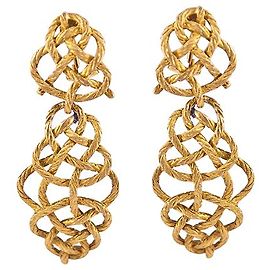 Orecchini in oro giallo Buccellati modello "Crepe de Chine". Altro