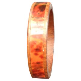Autre Marque-Vintage wooden bracelet-Brown