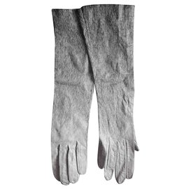 Hermès-Gloves-Black,Grey