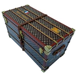 Mini-tronco LOUIS VUITTON "Miss França" Marrom
