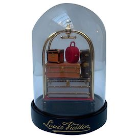 Louis Vuitton Exclusif VIP: Boule de neige chariot d'hôtel Marron Rouge