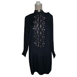 Robe Swildens Travolta Bleu Marine Rayonne Bleu Marine