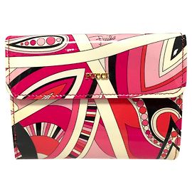 Emilio Pucci Cartera de charol multicolor Multicolor