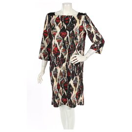 Robe Gerard Darel en coton et polyester multicolore Taille L Multicolore