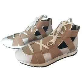 Vionnet-scarpe da ginnastica-Bianco,Beige