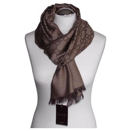 sciarpa guccissima nuova Marrone Beige