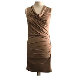 Robe Patrizia Pepe Sera satinée nude Autre
