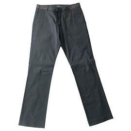 PANTALONE FENDI NERO CINTURA HOLOGRAM Nero