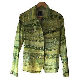 Veste Kenzo Jean Verte en Viscose Vert