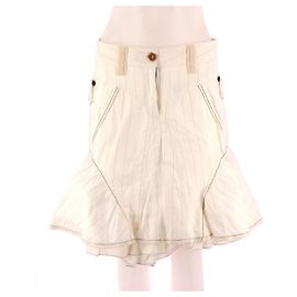 Marithé et François Girbaud Vestito gonna Bianco