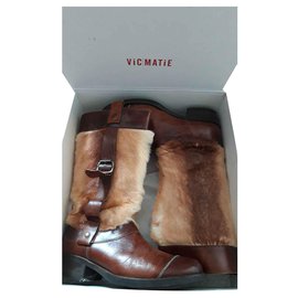 Vic Matié-Boots-Light brown
