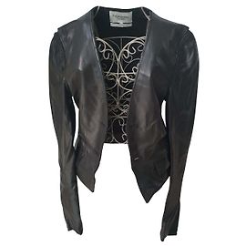 MAJE jacket in lambskin Black