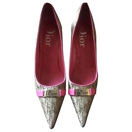 Christian Dior Fuchsia Leather Heels 38 Fuschia