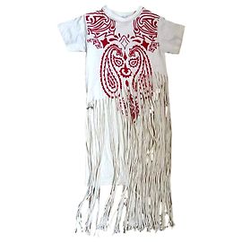Loewe Totem de frange Blanc Rouge