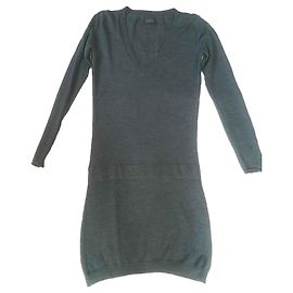 Robe pull Zadig & Voltaire en laine mérinos bleu Bleu