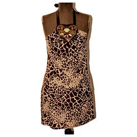 Vestido Guess by Marciano com Strass Marrom Marrom