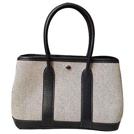 Hermès Borsa da giardino Hermes ttpm (mini) Nero Beige