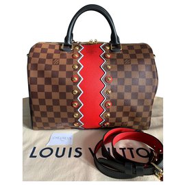 Louis Vuitton-Sac Louis Vuitton veloce 30 Collezione Karakoram-Marrone