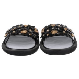 Louis Vuitton-Louis Vuitton Sandals "Sunbath Flat Mule", taille 39, new condition!-Black