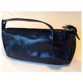 Autre Marque-Pochette; can be hand carried-Navy blue