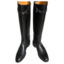Hermès-Jumping boots-Black