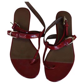 Gucci-Sandals-Dark red